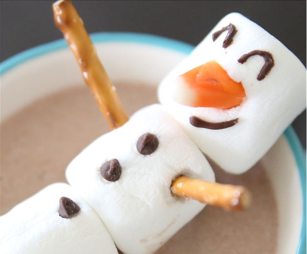 Hot Chocolate Marshmallow Snowman