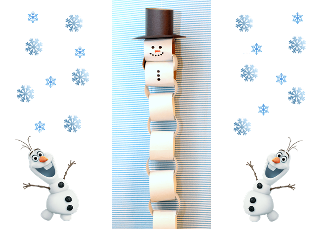 Paper Chain Snowman .